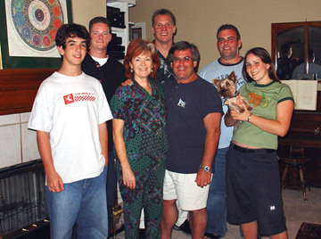Bryan, John, Jane-Ann, Ben, Ed, Billy, Mogli, Beth