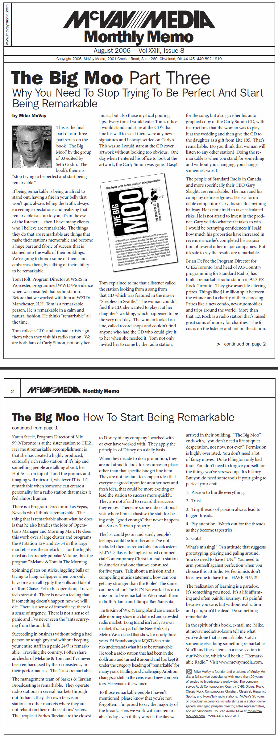 McVay Newsletter - Ed Scarborough